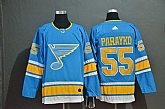 Blues 55 Colton Parayko Light Blue Adidas Jersey,baseball caps,new era cap wholesale,wholesale hats